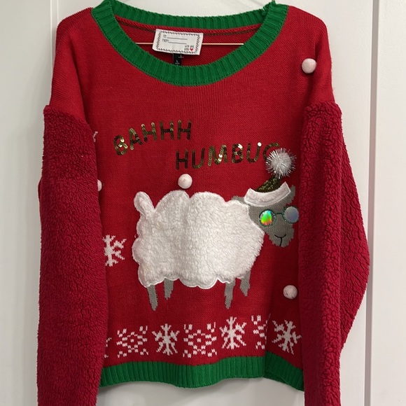 Ugly Christmas Sweater Sweaters - NEW CHRISTMAS SWEATER “BAA HUMBUG” SIZE LARGE